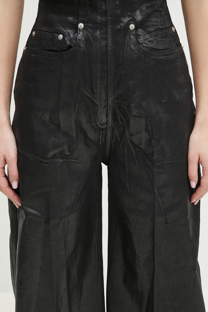 Rick Owens pantaloni Dirt Cooper nero DS01E3303.SCF