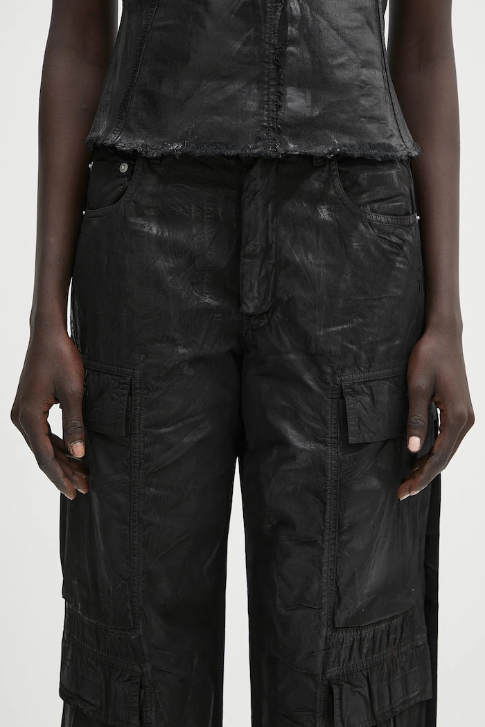 Rick Owens DRKSHDW trousers Double Cargo black DS01E3308.PF
