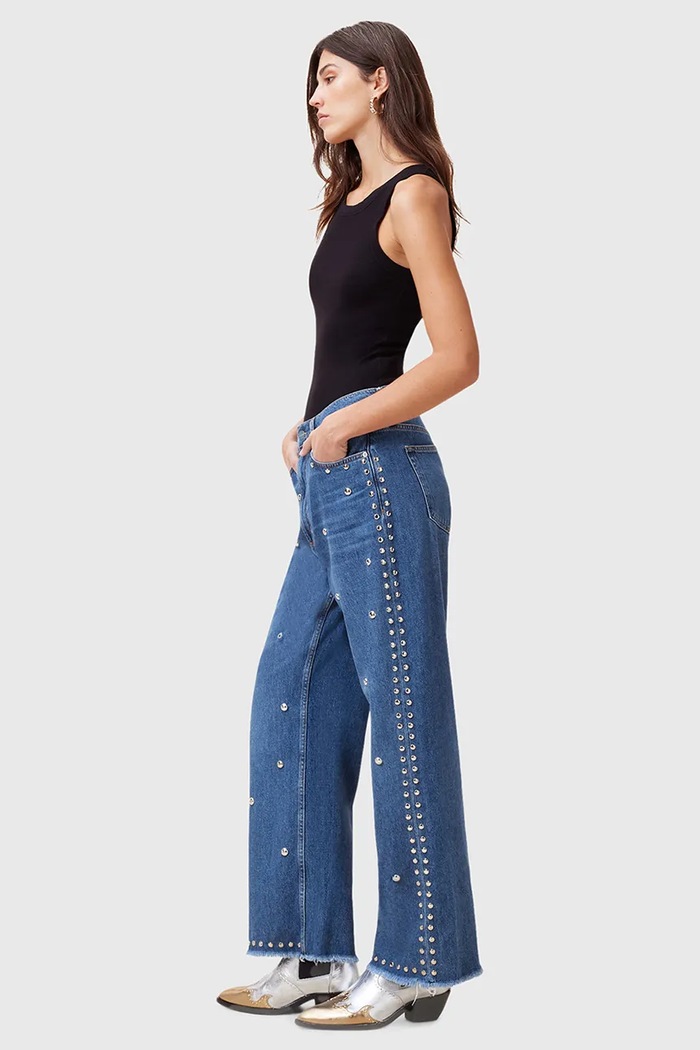 AllSaints farmer BLAKE W059EB kék SS25