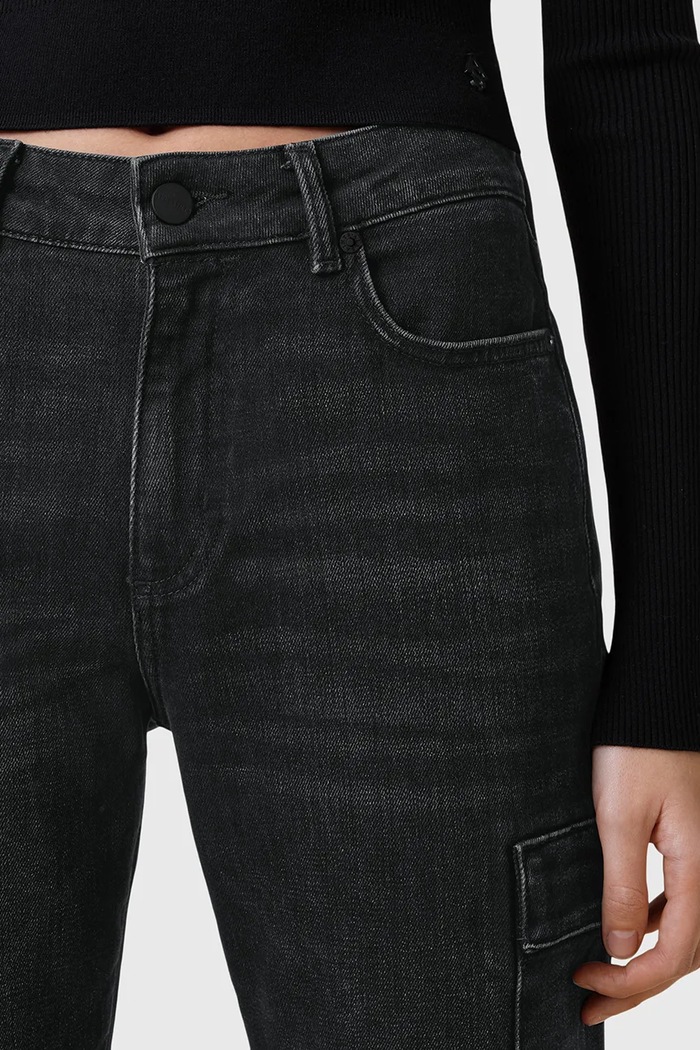 Oblečení Džíny AllSaints HOLLIS W013EC černá