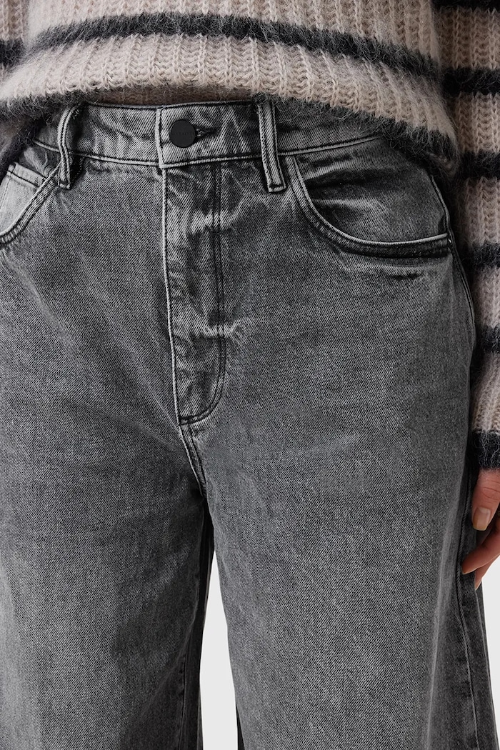 Odzież AllSaints jeansy bawełniane JETT W043EC szary