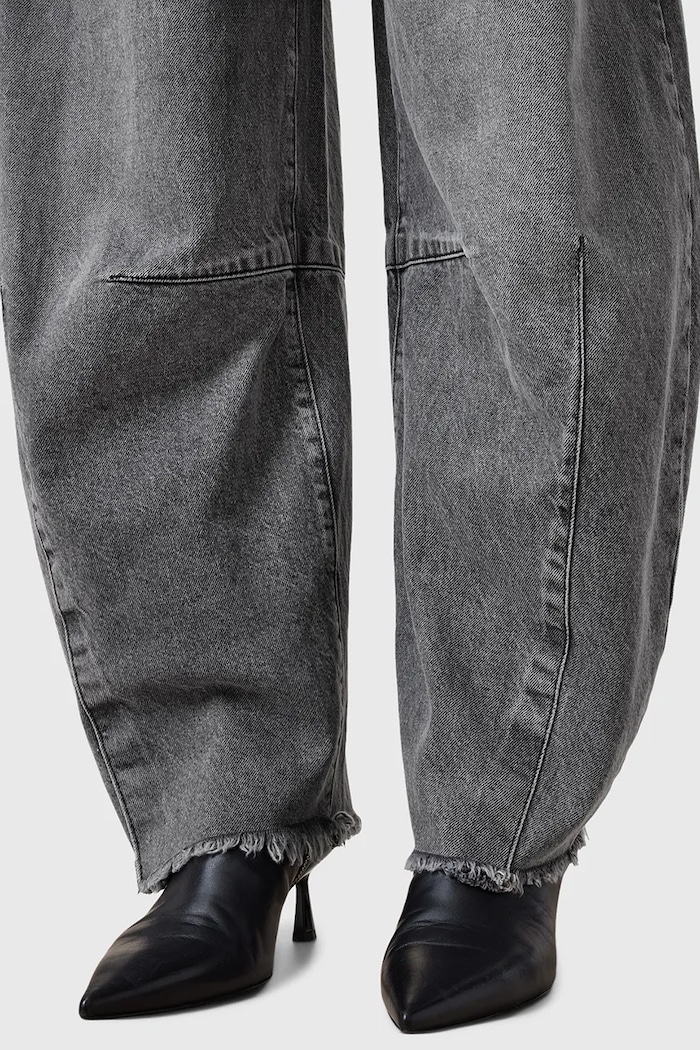 AllSaints jeansy bawełniane JETT szary W043EC