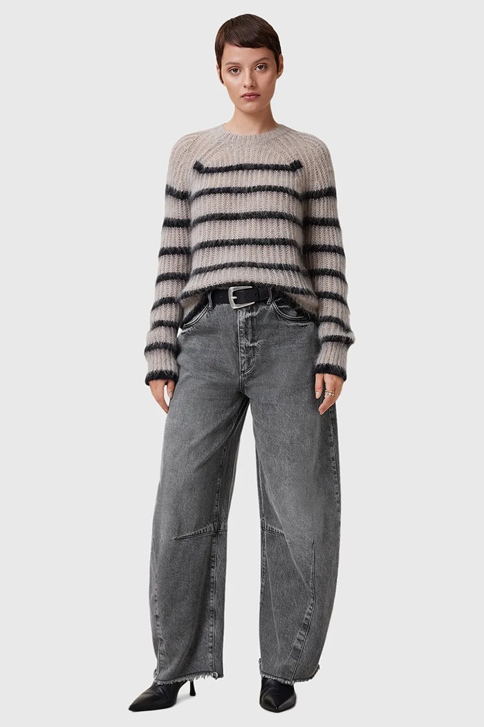 AllSaints jeansy bawełniane JETT W043EC