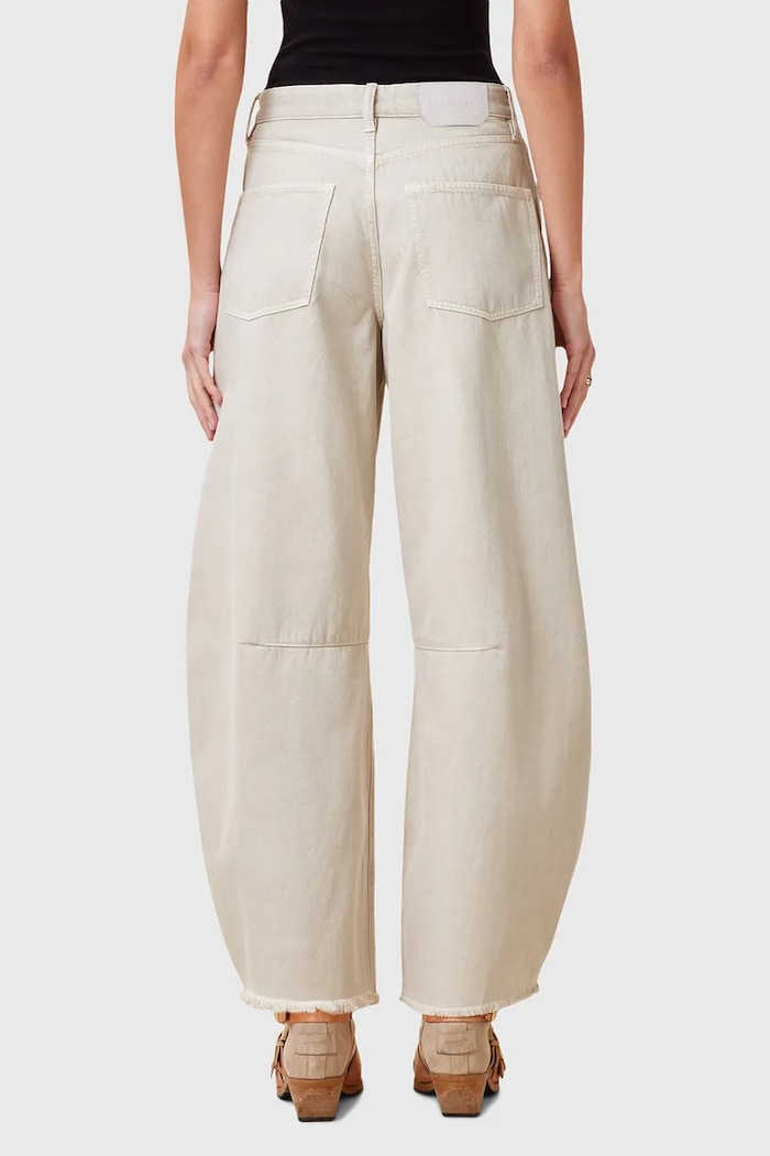 Džíny AllSaints JETT W069EC béžová