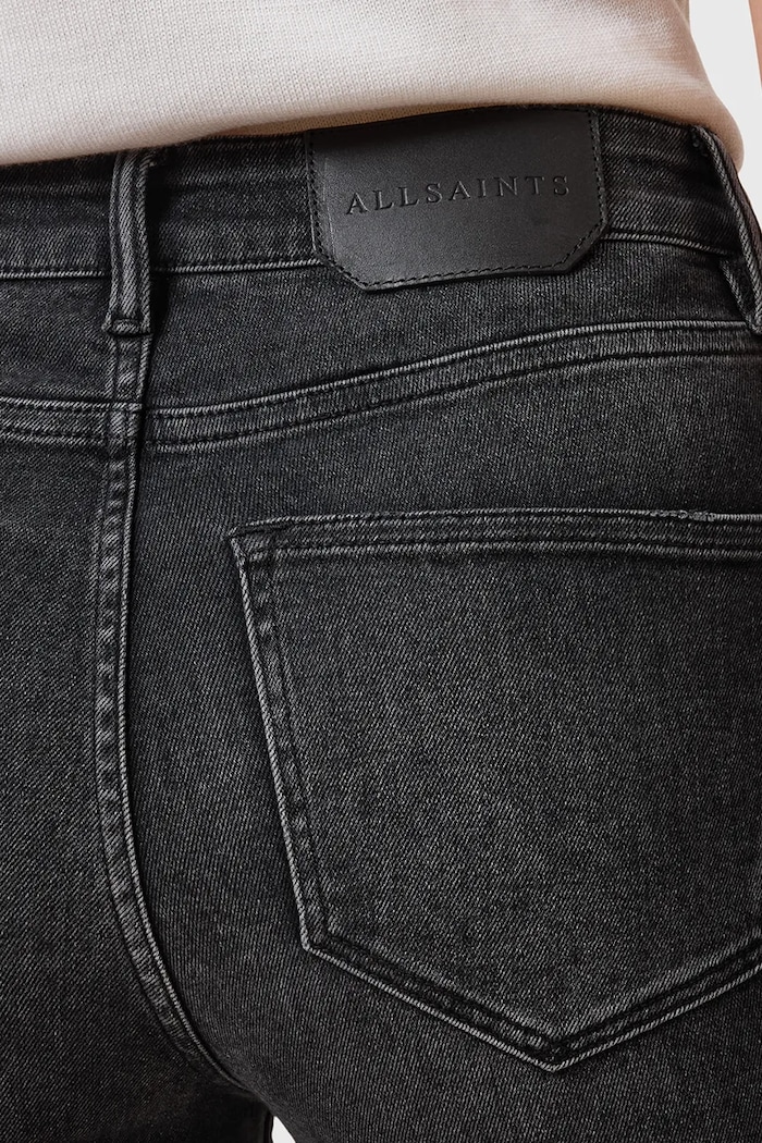 Rifle AllSaints MILLER čierna W081EC