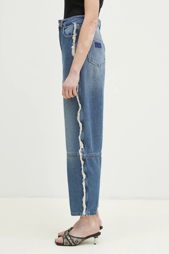 GANNI jeansy Heavy Denim Stary J1602 niebieski SS25