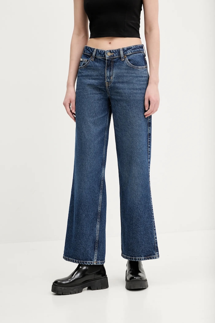 Džíny Guess Jeans námořnická modř W5RA0Y.D5M42