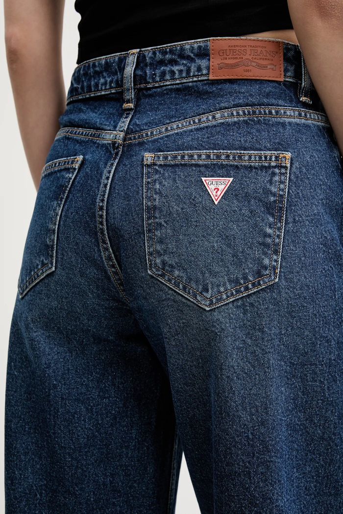 Džíny Guess Jeans námořnická modř W5RA0Y.D5M42