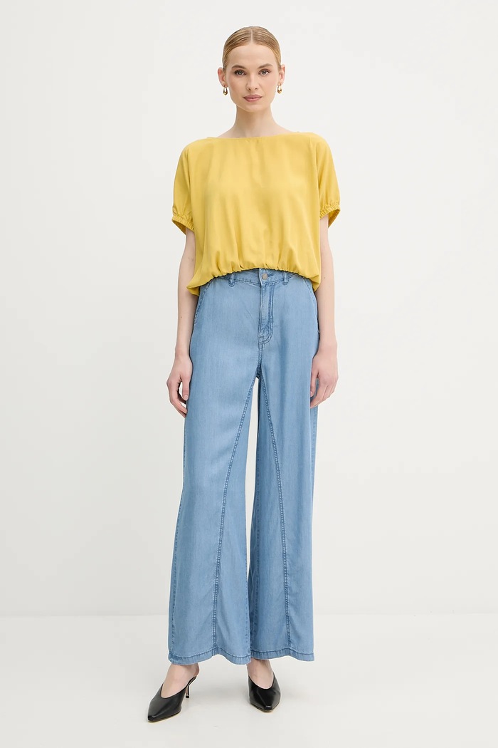 Kalhoty United Colors of Benetton 4KHNDF09L modrá SS25