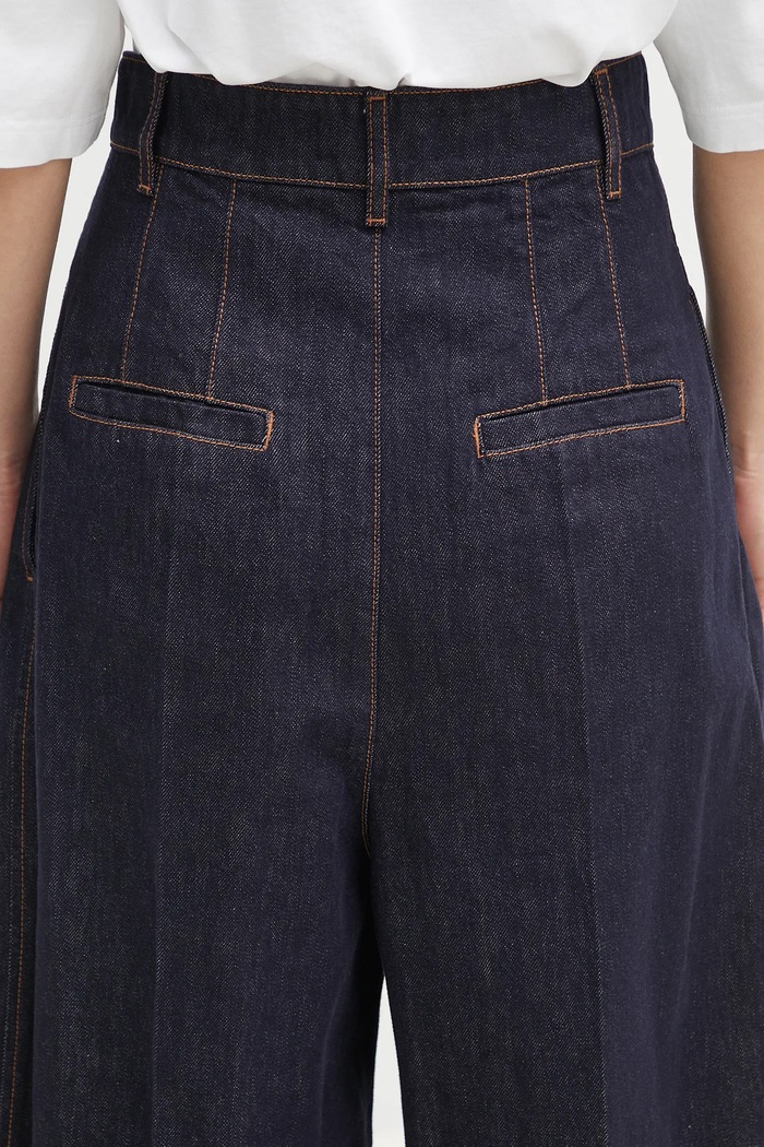 Sportmax cotton jeans Blanc 2512131045600 navy