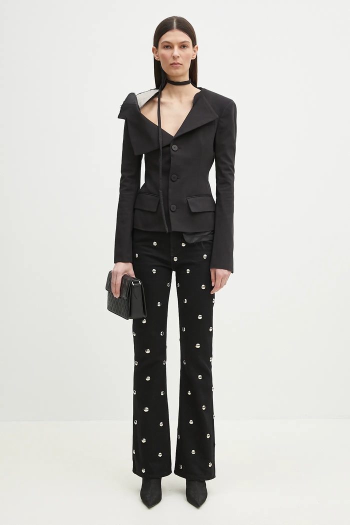 Fiorucci jeansi Metal Bubble Stud Flared U02SPDJE083DN06DN04 negru