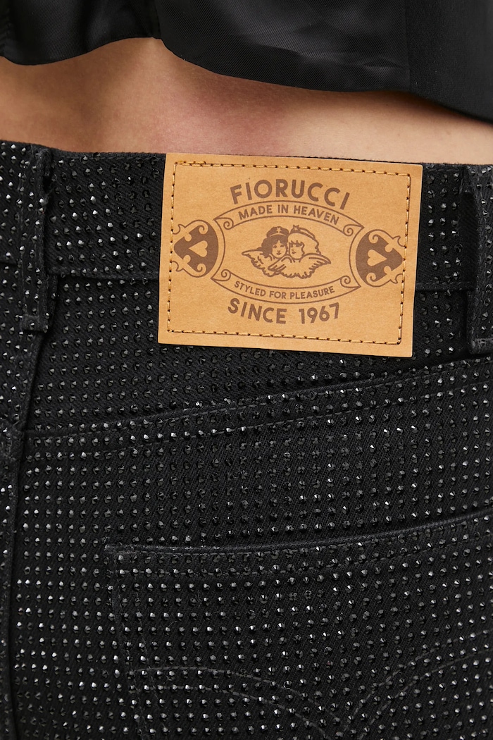 Fiorucci jeans Rhinestone Flared U02SPDJE083DN01DN05 black