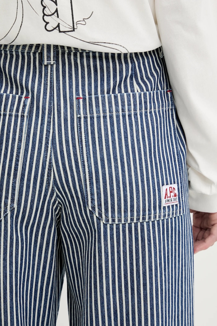 A.P.C. jeans Pantalon Gustav albastru COHHG.M08484