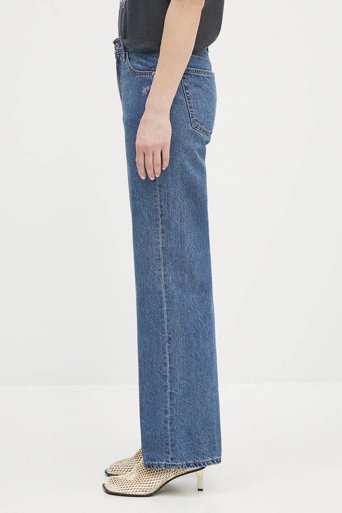 Τζιν παντελόνι A Bathing Ape Crystal Ape Head Flare Denim 1L30250002 μπλε SS25