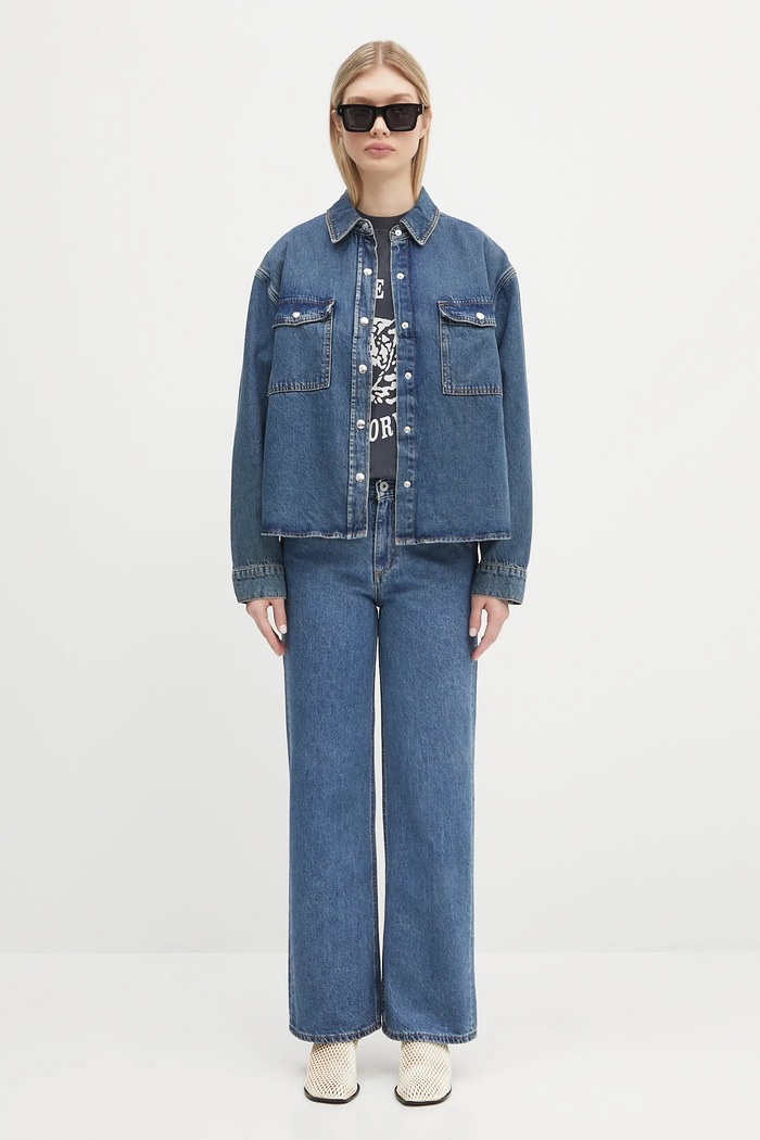 Τζιν παντελόνι A Bathing Ape Crystal Ape Head Flare Denim 1L30250002 μπλε