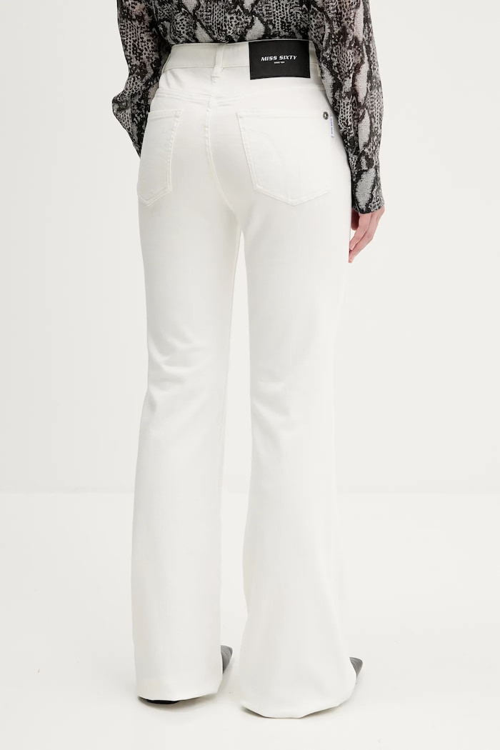 Odzież Miss Sixty Jeansy 6S1JJ3430T biały