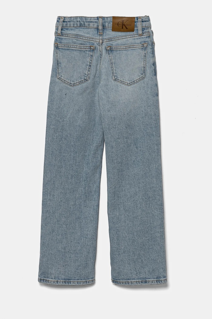 Dječje traperice Calvin Klein Jeans HR WIDE IG0IG02711.PPYA plava SS25