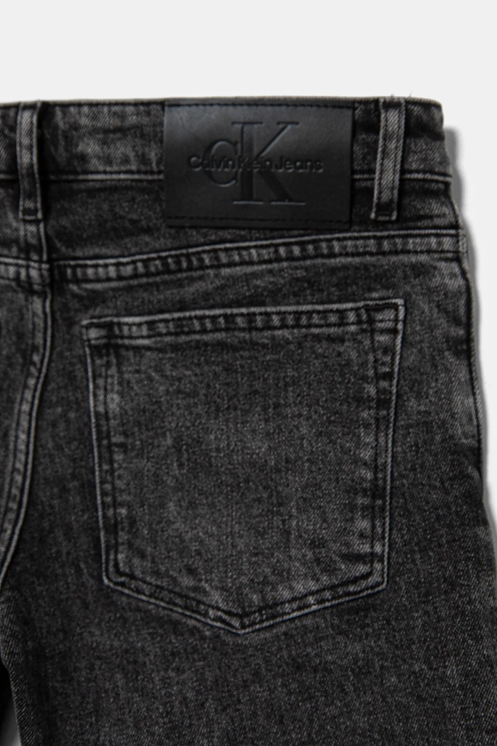 Dječje traperice Calvin Klein Jeans HR WIDE crna IG0IG02714.PPYA