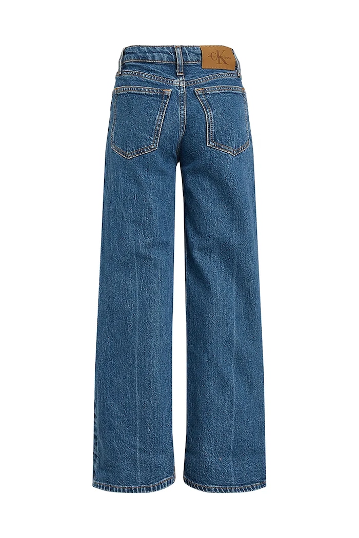 Calvin Klein Jeans jeansy dziecięce HR RELAXED WIDE IG0IG02727.PPYA niebieski SS25