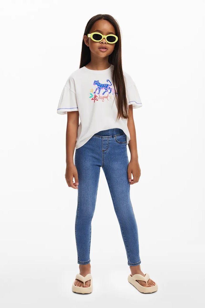 Desigual jeans copii jeans albastru 25SGKD01