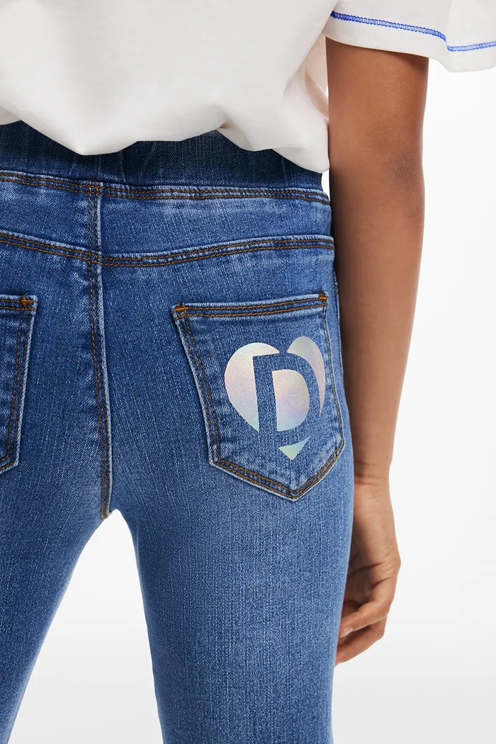 Desigual jeans copii 25SGKD01 albastru