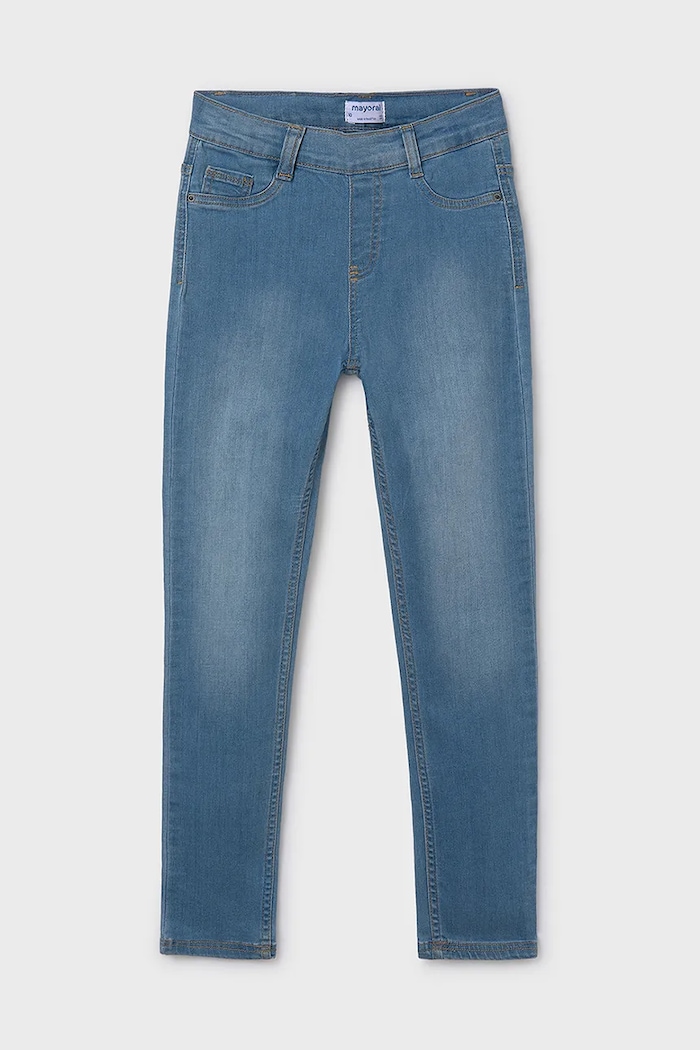 Mayoral jeans copii Planet friendly albastru 554.8F.Junior.PPYA