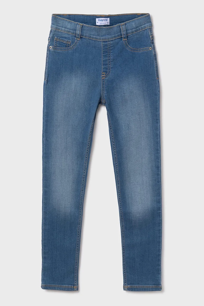 Mayoral jeans copii Planet friendly albastru 554.8F.Junior.PPYA