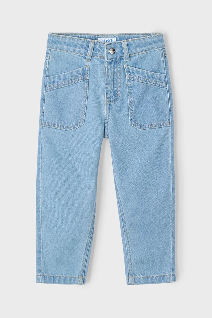 Mayoral jeans copii mom fit 3554.6F.Mini.PPYA albastru SS25