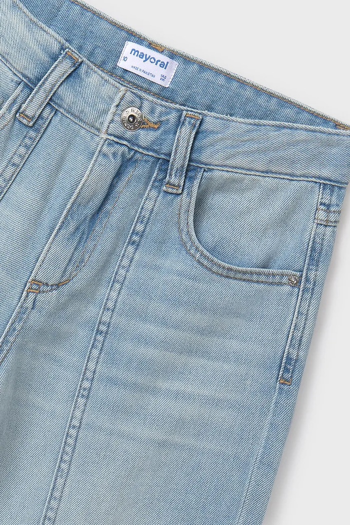 Fete Mayoral Jeans copii wide leg 6538.8D.Junior.PPYA albastru