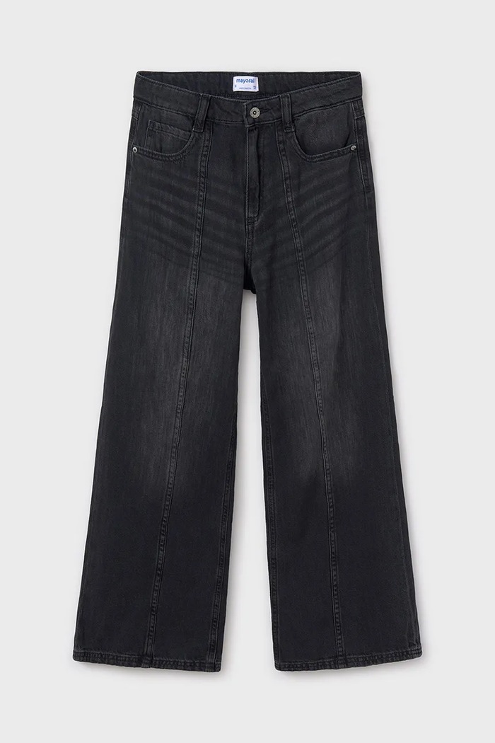 Mayoral Jeans copii wide leg 6538.8D.Junior.PPYA negru SS25