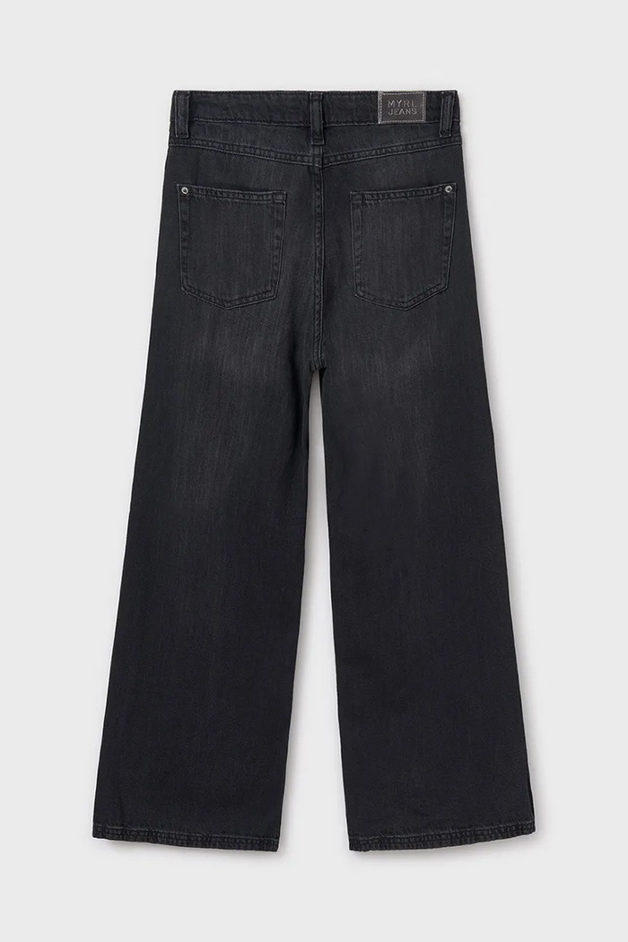 Fete Mayoral Jeans copii wide leg 6538.8D.Junior.PPYA negru
