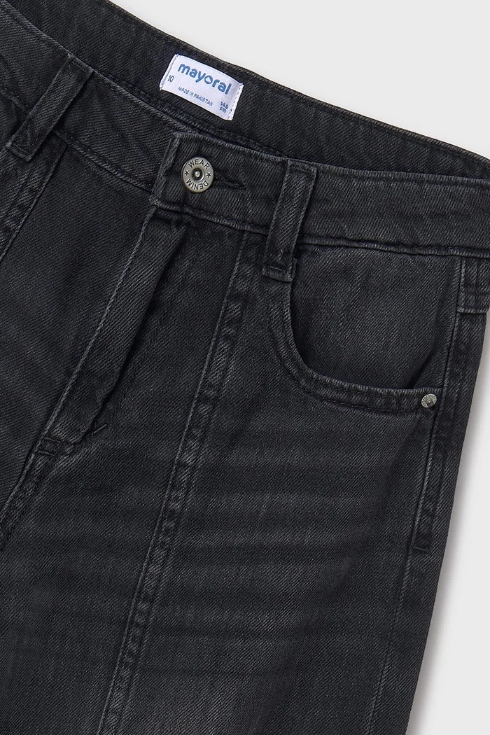 Jeans copii wide leg Mayoral 6538.8D.Junior.PPYA negru