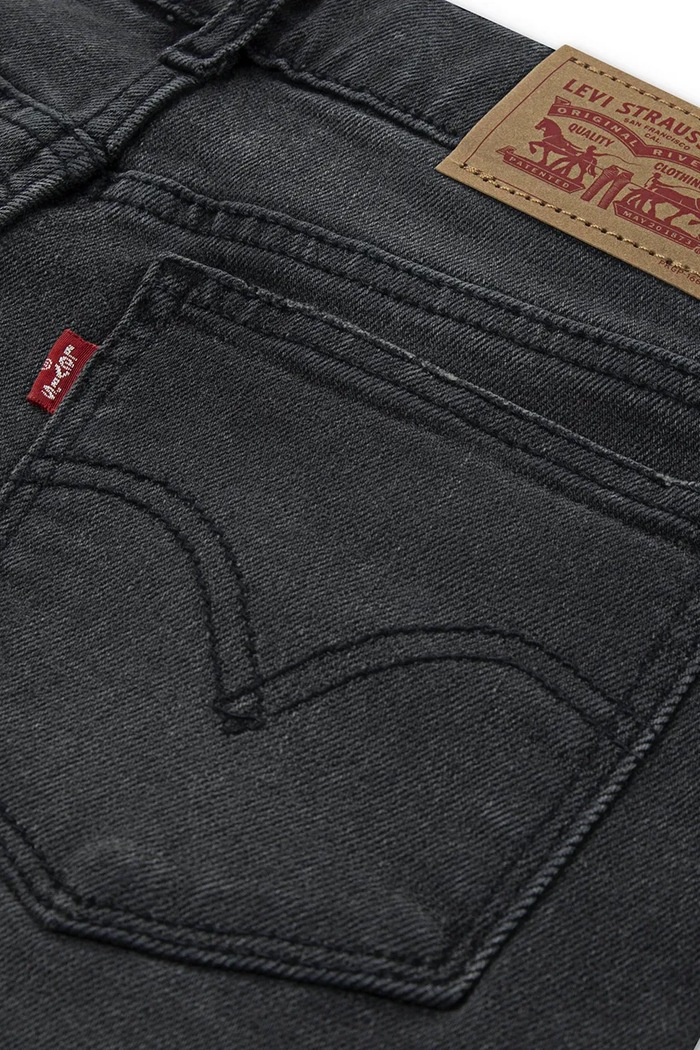 Dziewczynka Levi's jeansy dziecięce WIDE LEG JEANS 3EG381 czarny