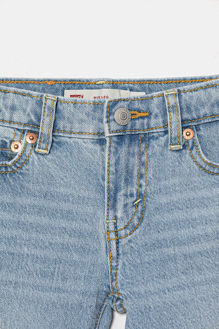 Dziewczynka Levi's jeansy dziecięce WIDE LEG JEANS 3EL007 niebieski