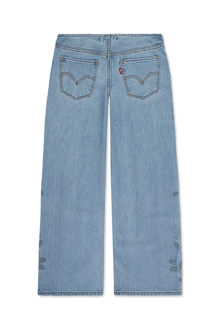 Дівчинка Дитячі джинси Levi's LOW RISE BAGGY 4EM262 блакитний