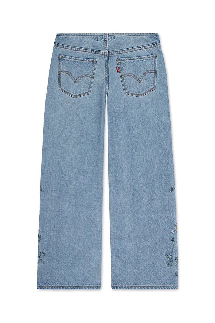 Дівчинка Дитячі джинси Levi's LOW RISE BAGGY 4EM262 блакитний