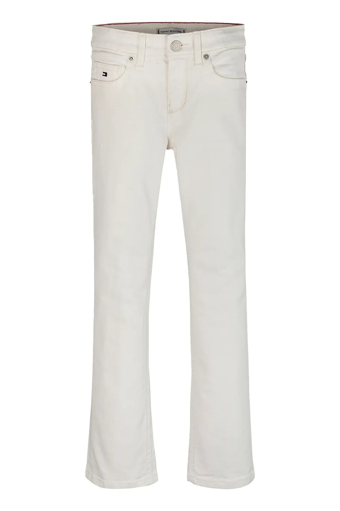 Παιδικά τζιν Tommy Hilfiger FLARE KG0KG08408.PPYA λευκό SS25
