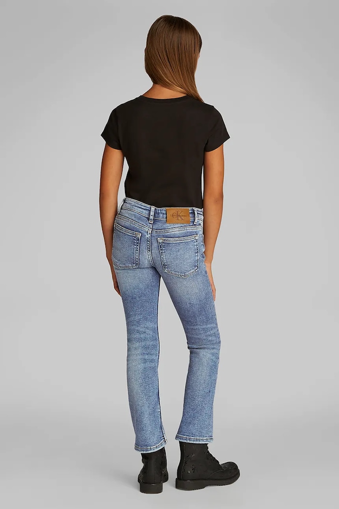 Otroške kavbojke Calvin Klein Jeans ESS FLARE modra IG0IG02835.PPYA