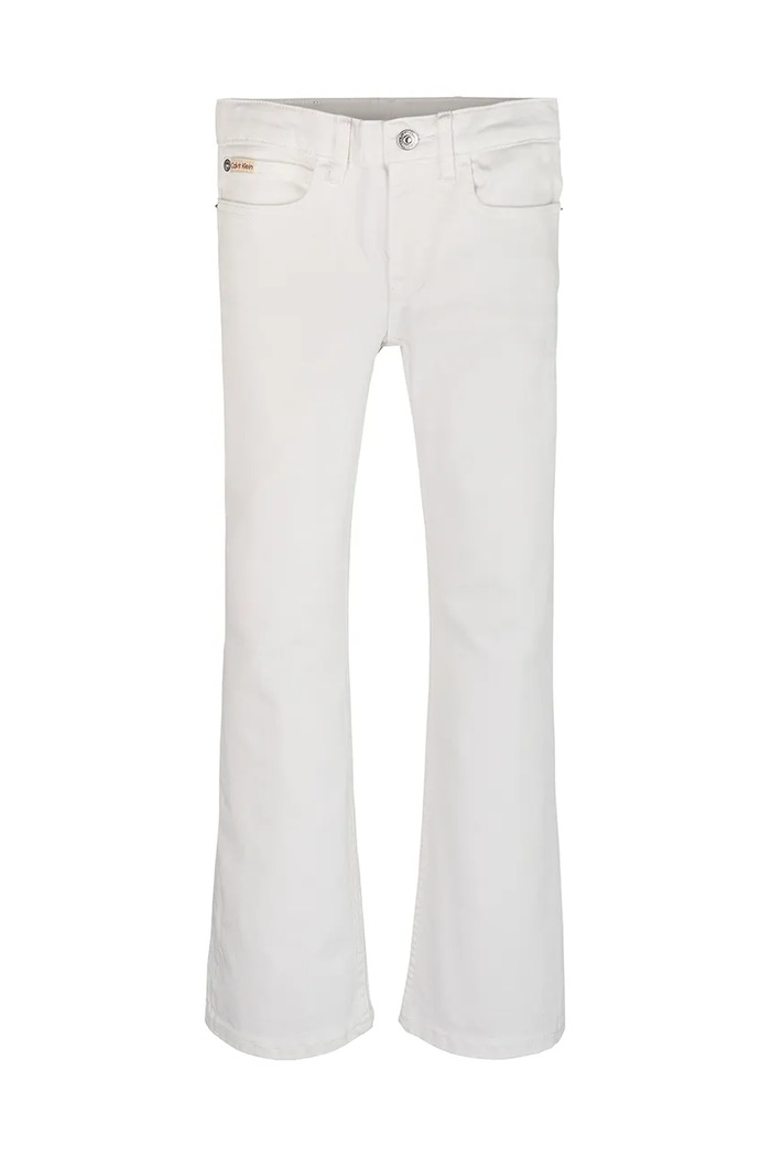Dječje traperice Calvin Klein Jeans FLARE IG0IG02840.PPYA bijela SS25