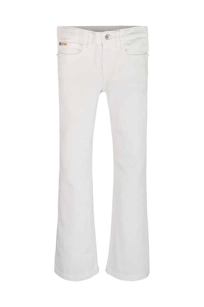 Dječje traperice Calvin Klein Jeans FLARE IG0IG02840.PPYA bijela SS25