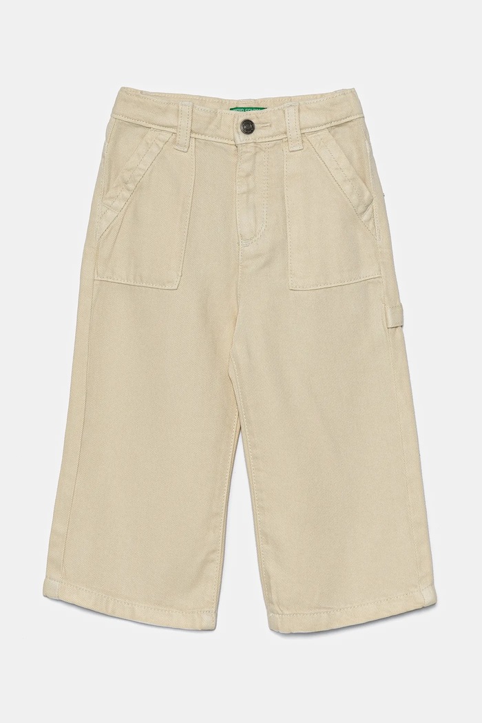 Παιδικά τζιν United Colors of Benetton Planet friendly μπεζ 41AQGE02H.P.Seasonal