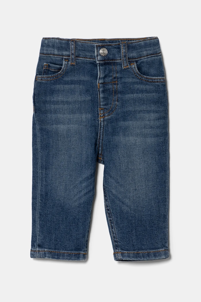Traperice za bebe Calvin Klein Jeans DENIM podesivo plava IN0IN00219.PPYA