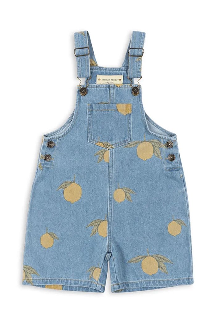 Дитячий бавовняний комбінезон Konges Sløjd MAGOT OVERALLS GOTS Planet friendly блакитний KS102442