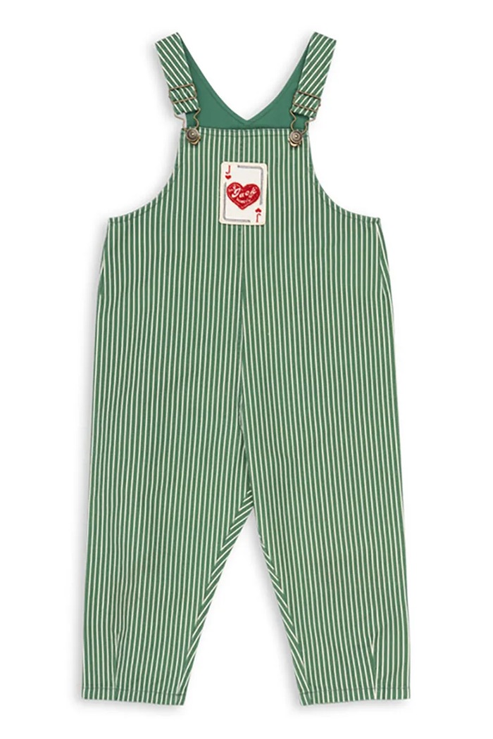 Konges Sløjd Dětské bavlněné lacláče Konges Sløjd RHW X KS JACK OVERALLS GOTS KS103602 zelená SS25