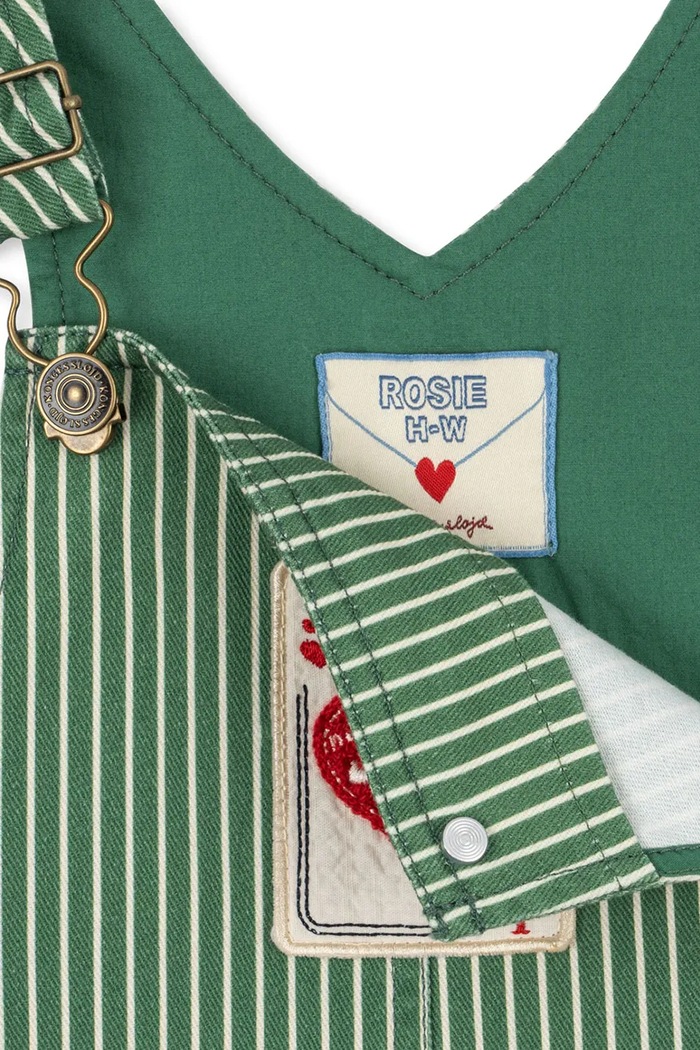 Dětské bavlněné lacláče Konges Sløjd RHW X KS JACK OVERALLS GOTS Konges Sløjd zelená KS103602