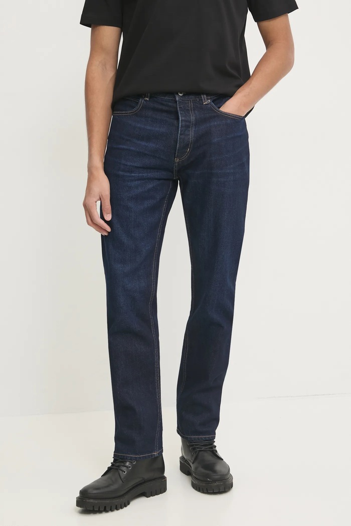HUGO Blue jeansy granatowy 50529176