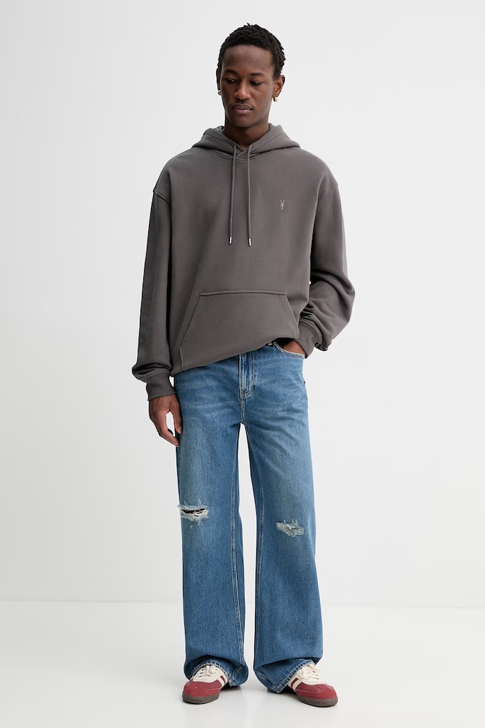 AllSaints blugi din bumbac LENNY M011EA albastru AA00