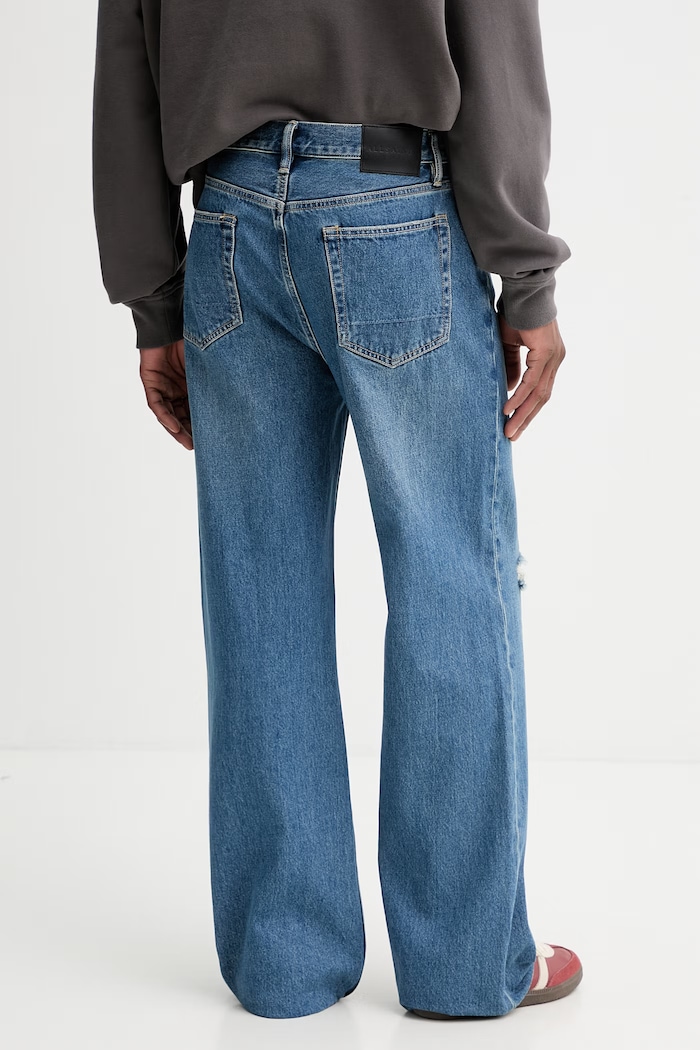 Îmbrăcăminte AllSaints blugi din bumbac LENNY M011EA albastru