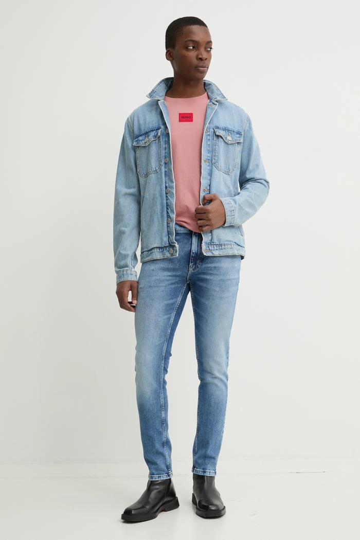 HUGO jeansi 50530593 albastru SS25
