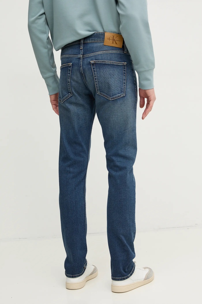Oblečenie Rifle Calvin Klein Jeans J30J326518 tmavomodrá